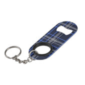 Stijlvolle Blue Plaid Hoesje-Mate iPhone Case Glas Mini Flessenopener (Voorkant Gekanteld)