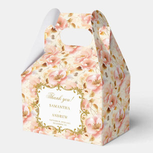 Stijlvolle Blush Gold Boho Wedding Favoriet Box Ke Bedankdoosjes
