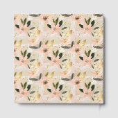 Stijlvolle Blush Gold bruiloft gastenboek voor gas (Achterkant)