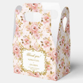 Stijlvolle Blush Gold Wedding Bedankt Box voor de  Bedankdoosjes (Geopend)