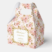 Stijlvolle Blush Gold Wedding Bedankt Box voor de  Bedankdoosjes