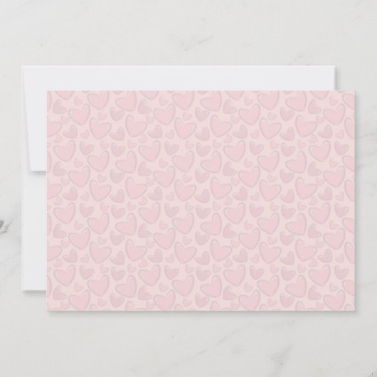 Stijlvolle Blush Pink Galentine Day Party Kaart (Achterkant)