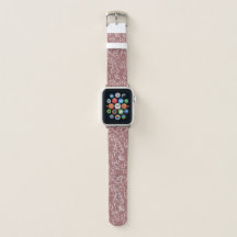 Stijlvolle Blush Pink Rose grillige Apple Watch Ba