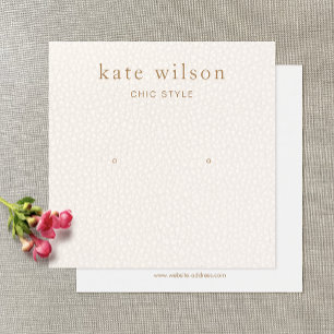 Stijlvolle Blush Pink Stud Earling Display Kaart