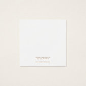 Stijlvolle Blush Pink Stud Earling Display Kaart (Achterkant)