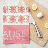 Stijlvolle Blush Pink Theedoek (Quarter Fold)