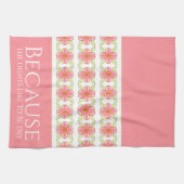 Stijlvolle Blush Pink Theedoek (Horizontaal)