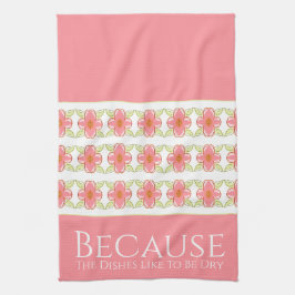 Stijlvolle Blush Pink Theedoek