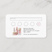 Stijlvolle Blush Roze Schoonheid Esthetiek & Loyal Visitekaartje (Achterkant)