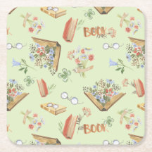 Stijlvolle boek-themapapier onderlegger