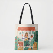 Stijlvolle Boeren Markt Milieuvriendelijke Kruiden Tote Bag (Voorkant)