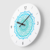Stijlvolle Bohemen Turquoise Mandala Large Clock Grote Klok (Hoek)