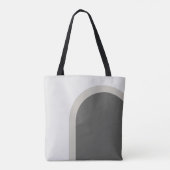 Stijlvolle Boho Arch met Script Monogram Tote Bag (Achterkant)