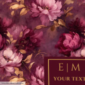 Stijlvolle Boho Blush Bourgogne Goud Gepersonalise Fleece Deken