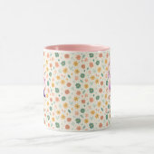 Stijlvolle Boho Chic Floral Monogram Mok - K (Midden)