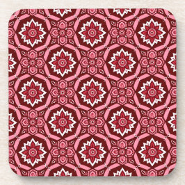 Stijlvolle Boho Floral Pattern Onderzetters - Set 