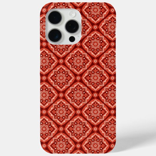 Stijlvolle Boho geometrische bloemenpatroon Case-Mate iPhone Case (Achterkant)
