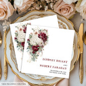 Stijlvolle Boho Merlot Blush Salie Gouden Rozen Br Servet