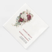 Stijlvolle Boho Merlot Blush Salie Gouden Rozen Br Servet (Hoek)