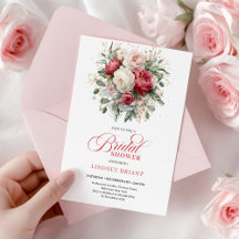 Stijlvolle Boho Rode Witte Gouden Bloem Bruidsdouc