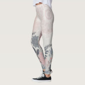 Stijlvolle Boho Roze, Witte en Zwarte Leggings (Links)