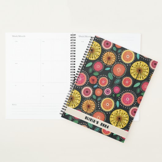 Stijlvolle Boho Scandinavische Bloemenplanner Planner (Display)