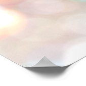 Stijlvolle Bokeh en Roos Gold Sequin Event Planner Poster (Hoek)