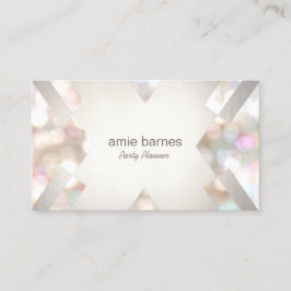 Stijlvolle Bokeh Modern en Elegant Event Planner Visitekaartje