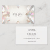 Stijlvolle Bokeh Modern en Elegant Event Planner Visitekaartje (Voorkant / Achterkant)