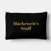 Stijlvolle Bold Gold Typography Zwart Etui (Voorkant)