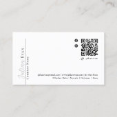 Stijlvolle Bold Typografie Beige Hair Stylist Visitekaartje (Achterkant)