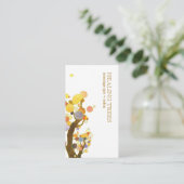 Stijlvolle Bomen Massage Therapeut Visitekaartje (Staand voorkant)