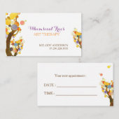 Stijlvolle bomen therapeut zakelijke afspraak kaar afsprakenkaartje (Voorkant / Achterkant)