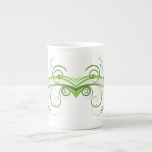 Stijlvolle Bone China mok met krachtige grafische 