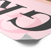 Stijlvolle boog foto Afstuderen aandenken Poster (Hoek)