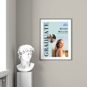 Stijlvolle boog foto Afstuderen aandenken Poster