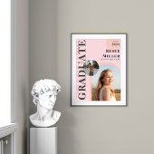 Stijlvolle boog foto Afstuderen aandenken Poster