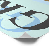 Stijlvolle boog foto Afstuderen aandenken Poster (Hoek)