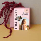 Stijlvolle boog foto Afstuderen aankondiging