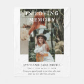 Stijlvolle boog fotocollage in liefdevol geheugen fleece deken (Voorkant)