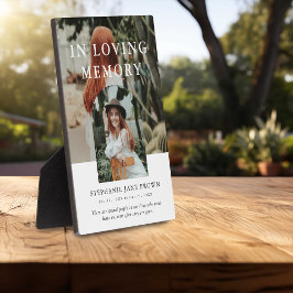 Stijlvolle boog fotocollage in liefdevol geheugen fotoplaat