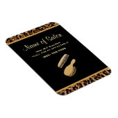 Stijlvolle borstel zwart en goud luipaard haar sal magneet (Rechterzijde)