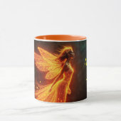 Stijlvolle bos pixie schattig vuur lichtgevende pr mok (Midden)