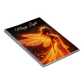Stijlvolle bos pixie schattig vuur lichtgevende pr notitieboek (Rechterzijde)