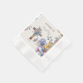 Stijlvolle Botanische Doop kruis elegant Servet (Hoek)