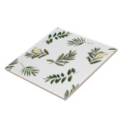 Stijlvolle Botanische Groen Moderne Rustieke Elega Tegeltje (Zijkant)