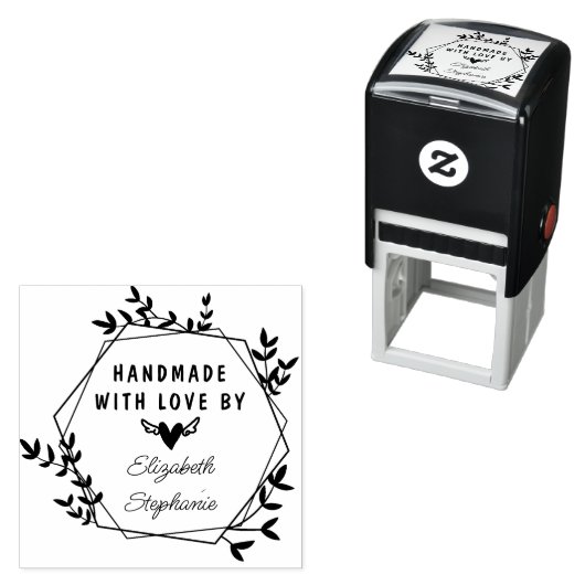 Stijlvolle botanische handgemaakte zelfinkjestempe zelfinktende stempel (In situ)