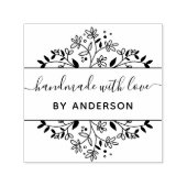 Stijlvolle botanische handgemaakte zelfinkjestempe  zelfinktende stempel (Design)