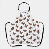 Stijlvolle botanische monarch Butterflies Whimsica Schort (Voorkant)