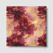 Stijlvolle Bourgogne Blush Gold bruiloft gastenboe Gastenboek (Achterkant)